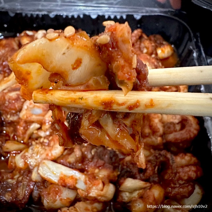  부천 매운맛 당길 때 도당동 맛집 산촌신쭈꾸미 부천도당점 포장