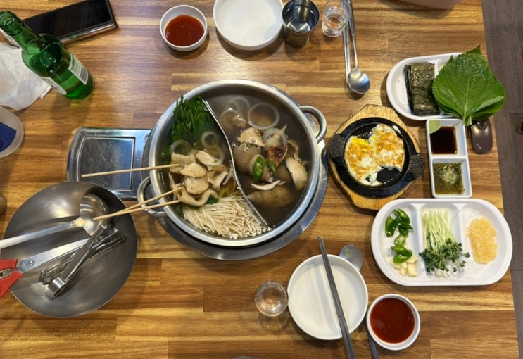  부천 회식장소로 좋은 신중동역 술집 방아깐통골뱅이 중동점