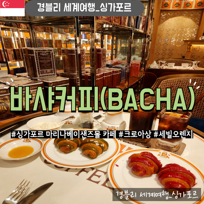  싱가포르 마리나베이샌즈몰 카페 커피계의 에르메스 메뉴 추천 '바샤커피(BACHA)'