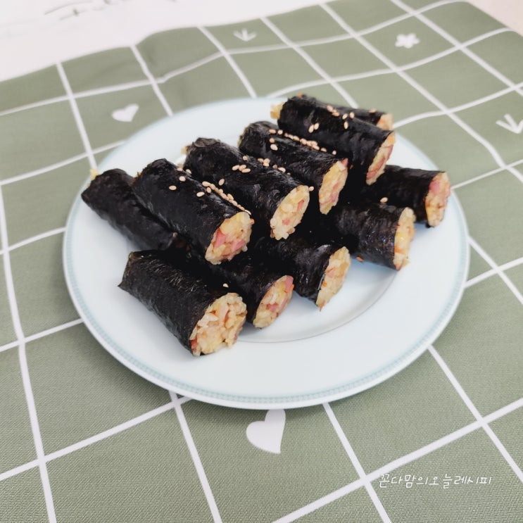  꼬마김밥만들기 채소볶음밥김밥 아이밥상