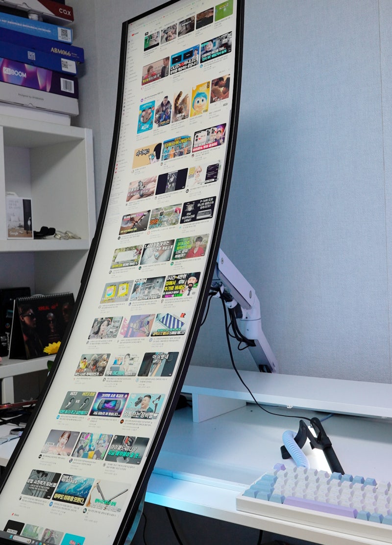 49인치 고중량 모니터암 어고트론 HX 대형 모니터 거치 가능 : 네이버 블로그