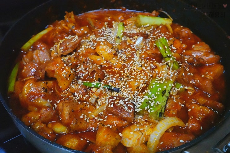  고추장 제육볶음 레시피 매콤 삼겹살 제육볶음 양념 만들기