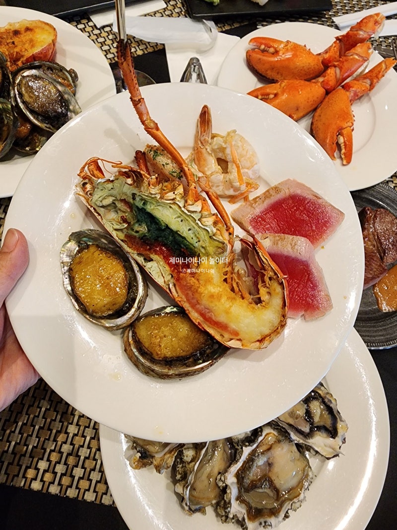 [괌 롯데호텔 뷔페] 괌 롯데호텔 라세느 디너 뷔페 / 괌 현지인추천 맛집
