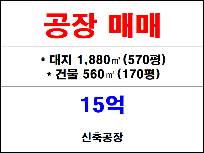  김해 신축 공장매매, 2024년 신축한 공장