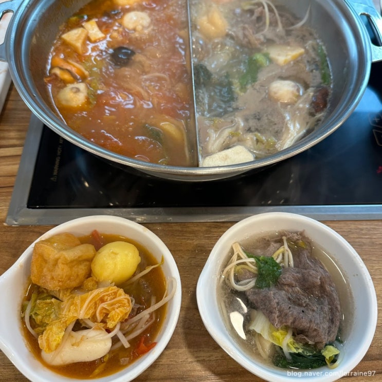  고기까지 무한리필 되는 1인 18800원 훠궈 맛집 '대홍샤브샤브'