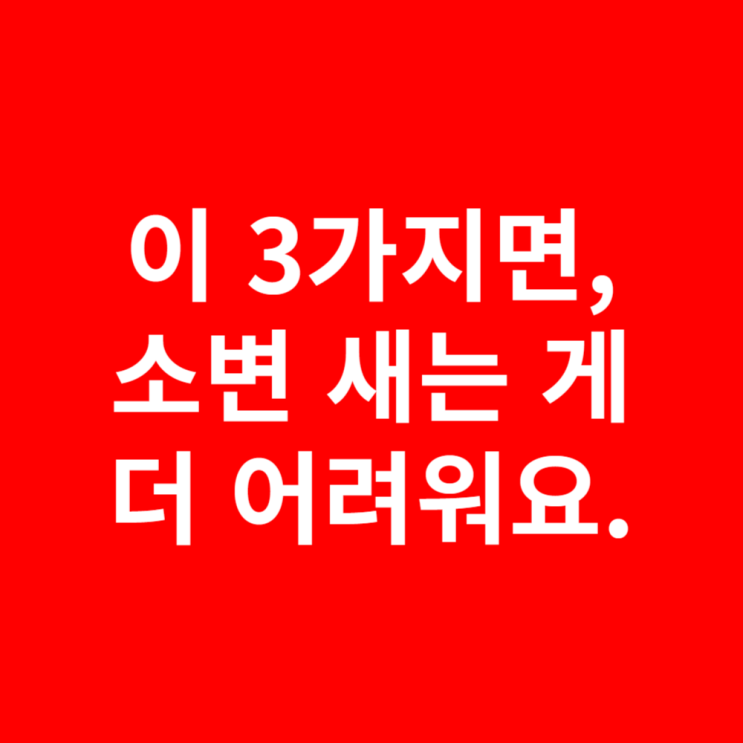  성인팬티기저귀, 새는 게 더 어려워요