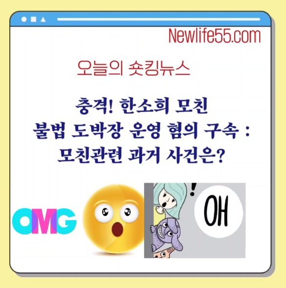 <b>한소희 모친 불법 도박장</b> 운영 혐의 구속 : 모친관련 과거... 