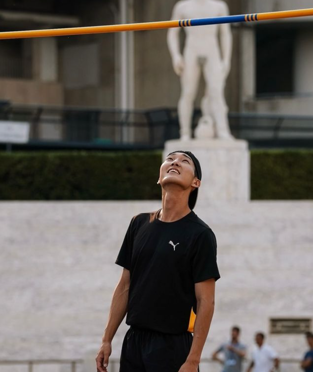  파리 아쉬움 털어낸 육상 높이뛰기 우상혁 선수