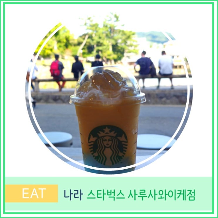  오사카 근교 나라 여행 카페 추천 스타벅스 사루사와이케점