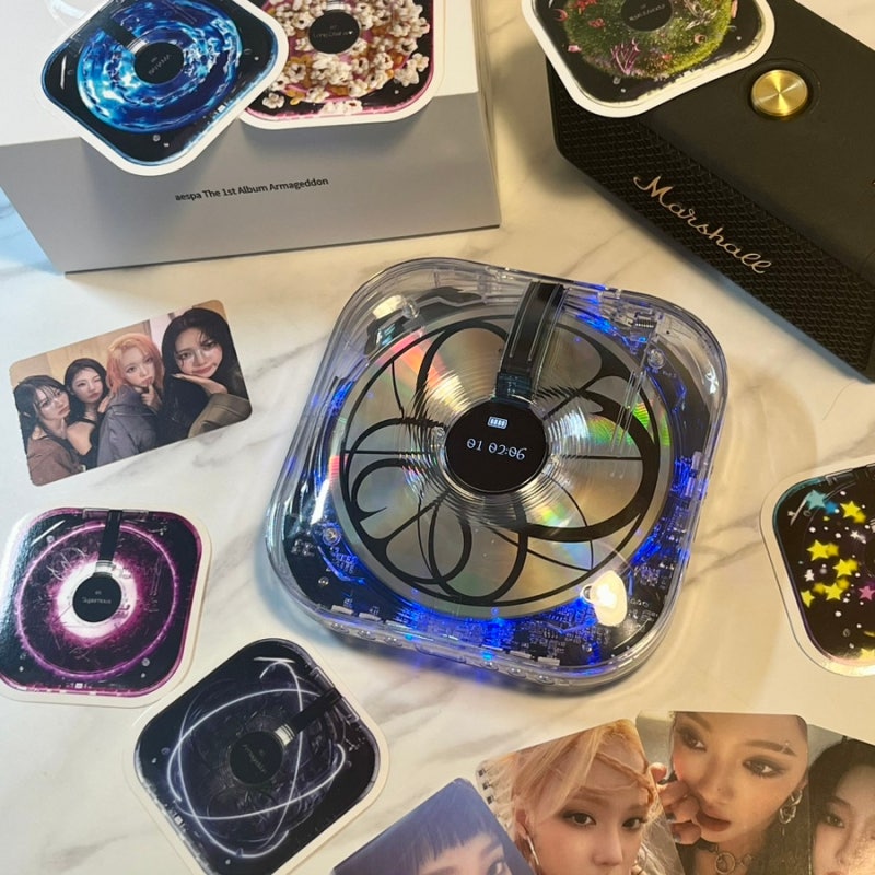 에스파 아마겟돈 정규 앨범 CDP 씨디 플레이어 후기 블루투스 연결 방법
