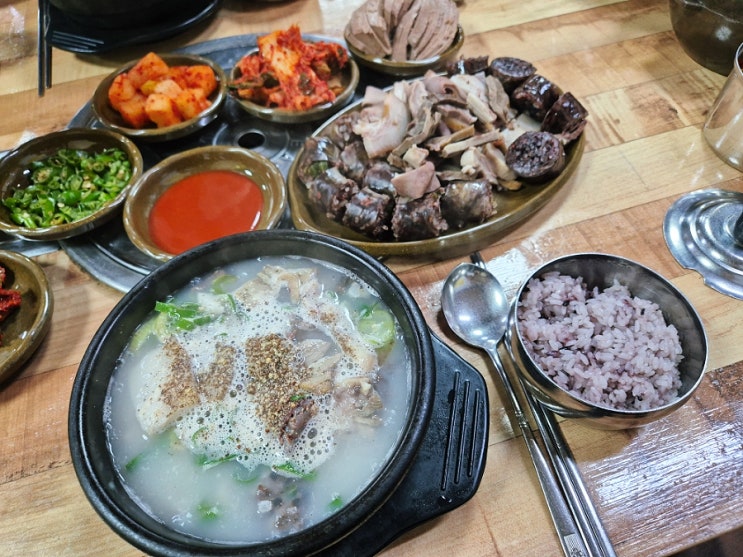  대전 유성구 순대국밥 맛집 천리집-최강의 가성비 국밥, 간이 무한리필?