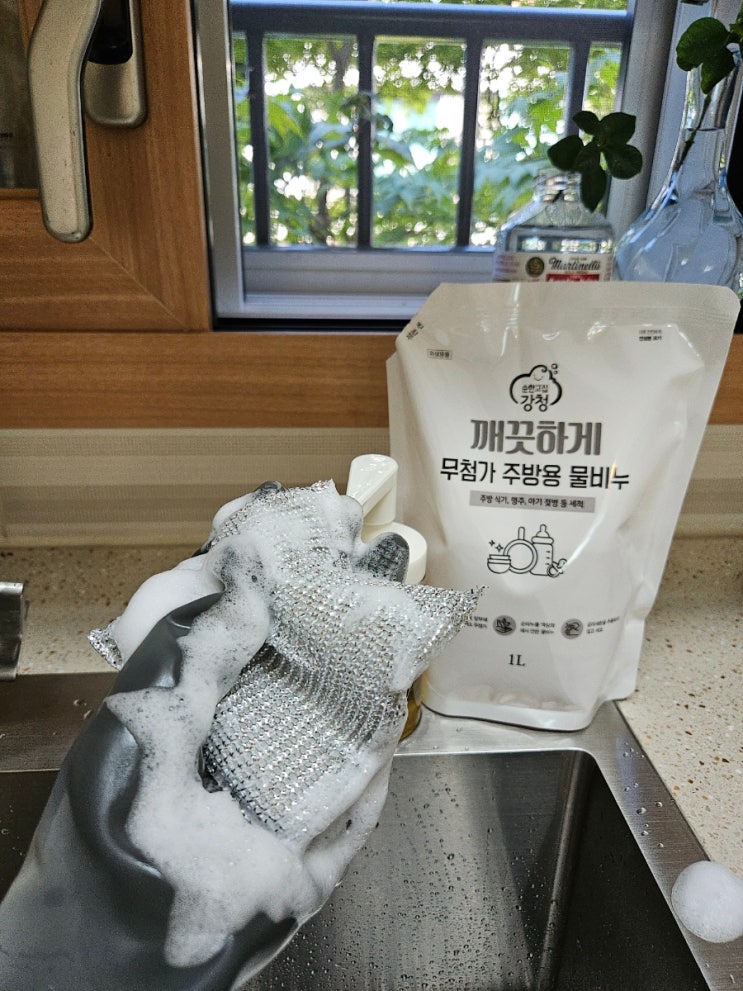  [내몸의 청소부 무첨가 주방용 물비누 리필] 안전하게 사용하며 찌든 때까지 씻어내는 주방세제
