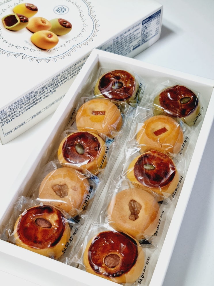  파리바게뜨 화과자 명가 5가지 맛(밤만주 백앙금만주 호박만주 유자만주 단팥만주)