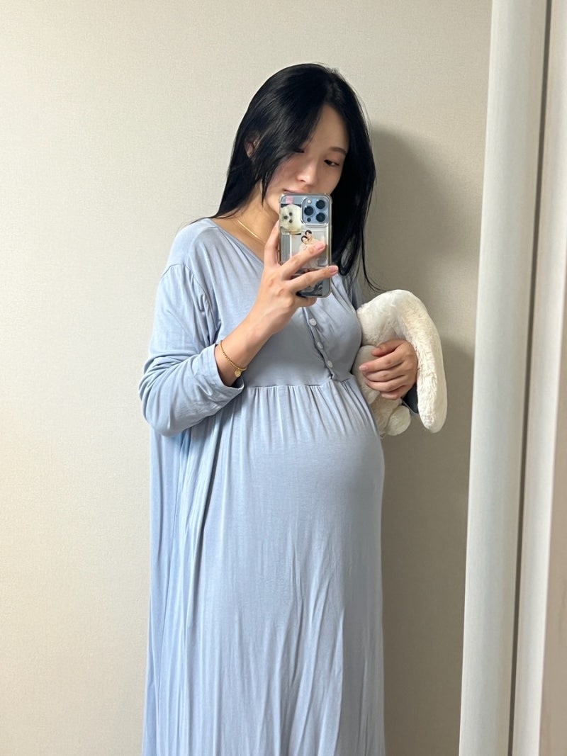 루시드라잇 캡내장 수유복 원피스 잠옷