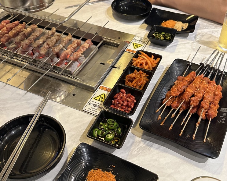 가산 양꼬치 숙성양꼬치 양갈비 전문 독산역 맛집 명객양꼬치 금천점
