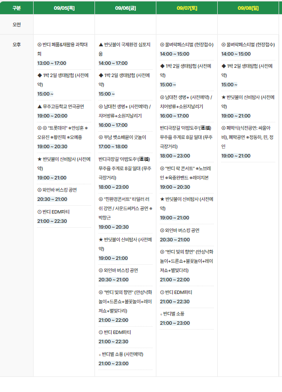 제28회 무주 반딧불축제 주차꿀팁, 낙화놀이 명당 팁방출