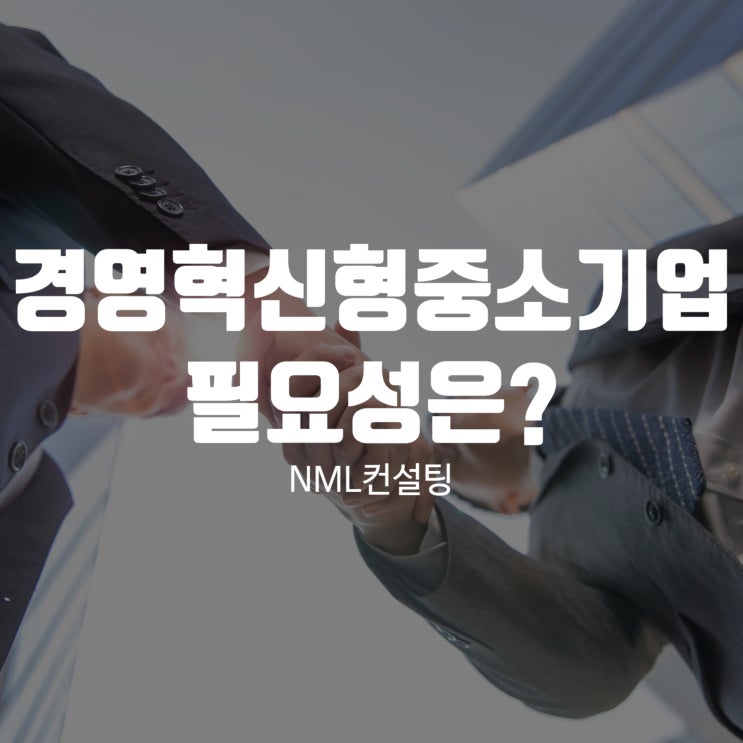  경영혁신형중소기업의 필요성