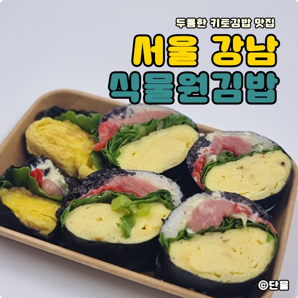  [서울/강남] 저탄고지 & 키토 김밥의 정석, 식물원 김밥 쿠팡이츠 배달 성공 후기