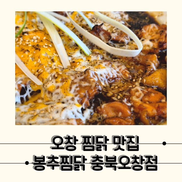  [오창 봉추찜닭] 깔끔하고 호불호없는 오창 찜닭 맛집, 봉추찜닭 충북오창점