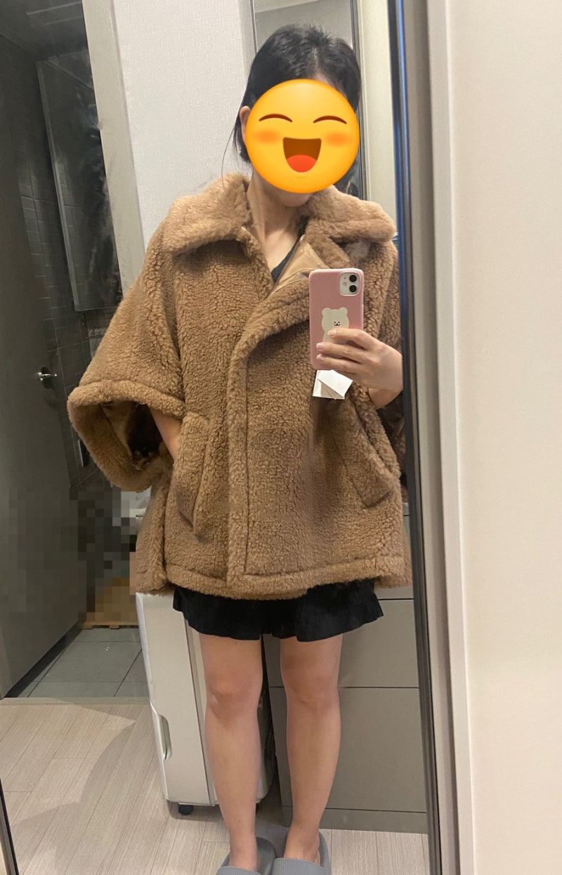 막스마라 테디 케이프 테베 구입후기::막스마라의 시그니처 테디 케이프, MAXMARA TEBE 착샷 구....