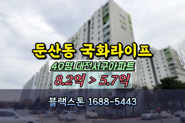  둔산동 국화라이프 아파트 경매 40평 급매