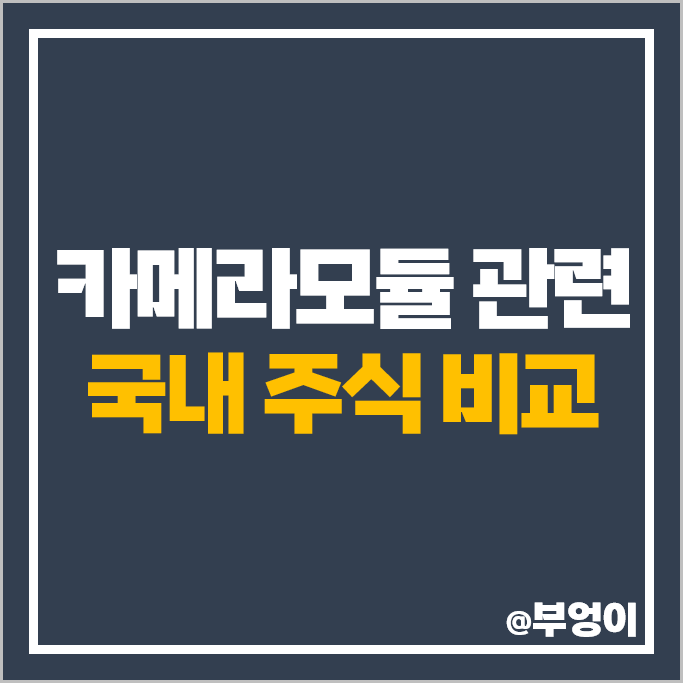 카메라모듈 관련주 엠씨넥스 LG이노텍 주가 나무가 엘컴텍 주식 카메라모듈 관련주 엠씨넥스 LG이노텍 주가 나무가 엘컴텍 주식