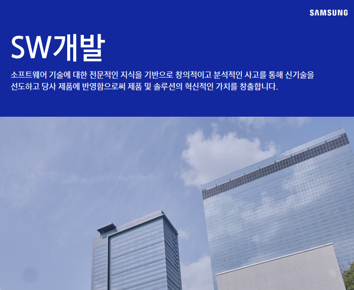  삼성전자DX 네트워크사업부 SW개발 JD 면접 & 자기소개서 항목