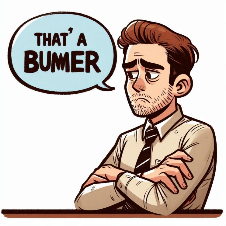  안타까움을 표현할 때 That's a bummer! 써보세요