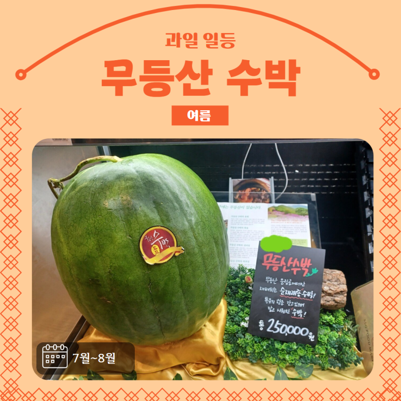 무등산 수박 - [ 전라남도 광주 광역시, 과일일등]