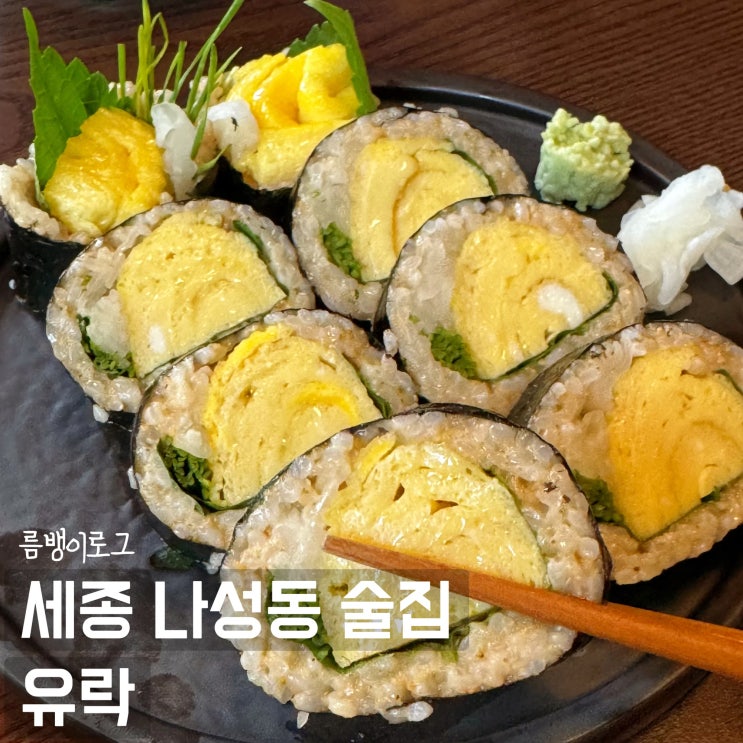  세종 나성동 맛집 한식 안주 유락
