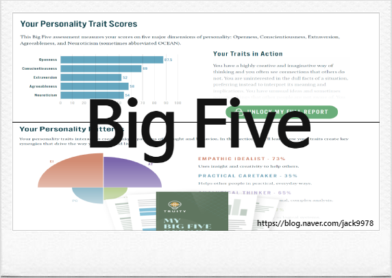  [소비자 행동] Big Five 성격 테스트(심리테스트)와 인간 성격의 변화