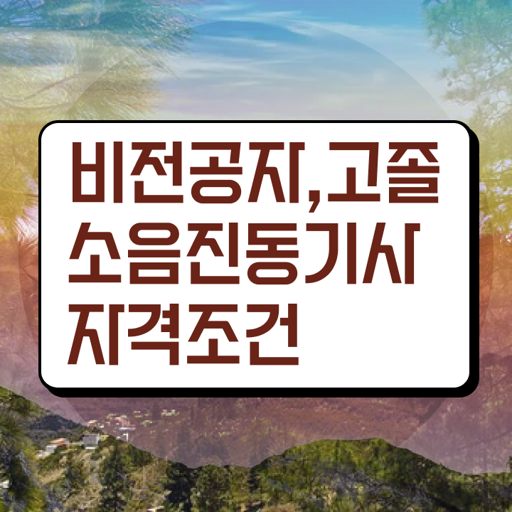  소음진동기사 응시자격 소음진동기사 시험자격 집에서 온라인으로 편하게 끝낸 노하우
