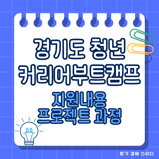  경기도 청년 커리어 부트캠프 지원내용 대상 프로젝트 과정