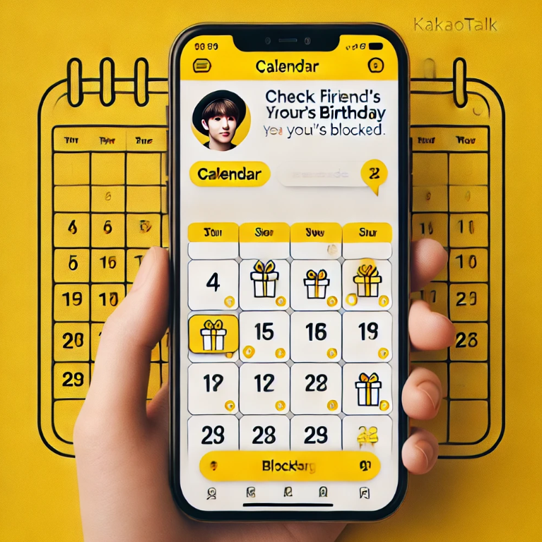 카톡 캘린더 차단 확인 방법 초대기능 생일 비공개