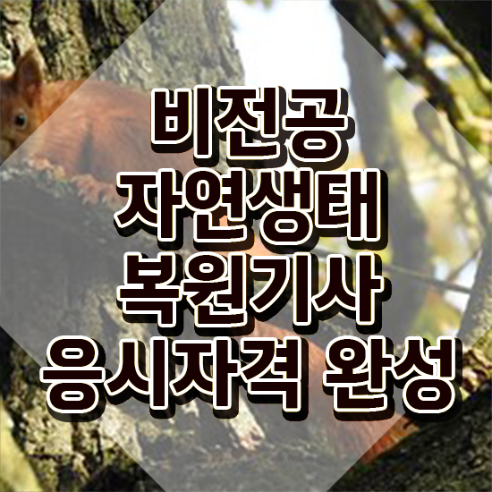  자연생태복원기사 취득자격 인강만 듣고 쉽고 빠르게 끝낸 비법