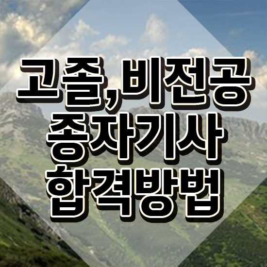  종자기사 시험 조건 종자기사 응시조건 인강으로 간편하게 준비한 팁