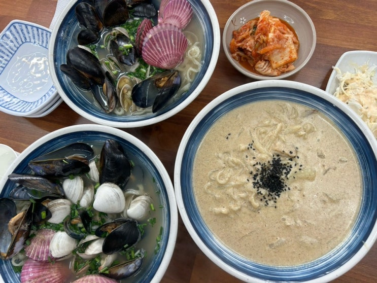  울산 달동 오성칼국수 산지 직송 조개 해물칼국수 맛집