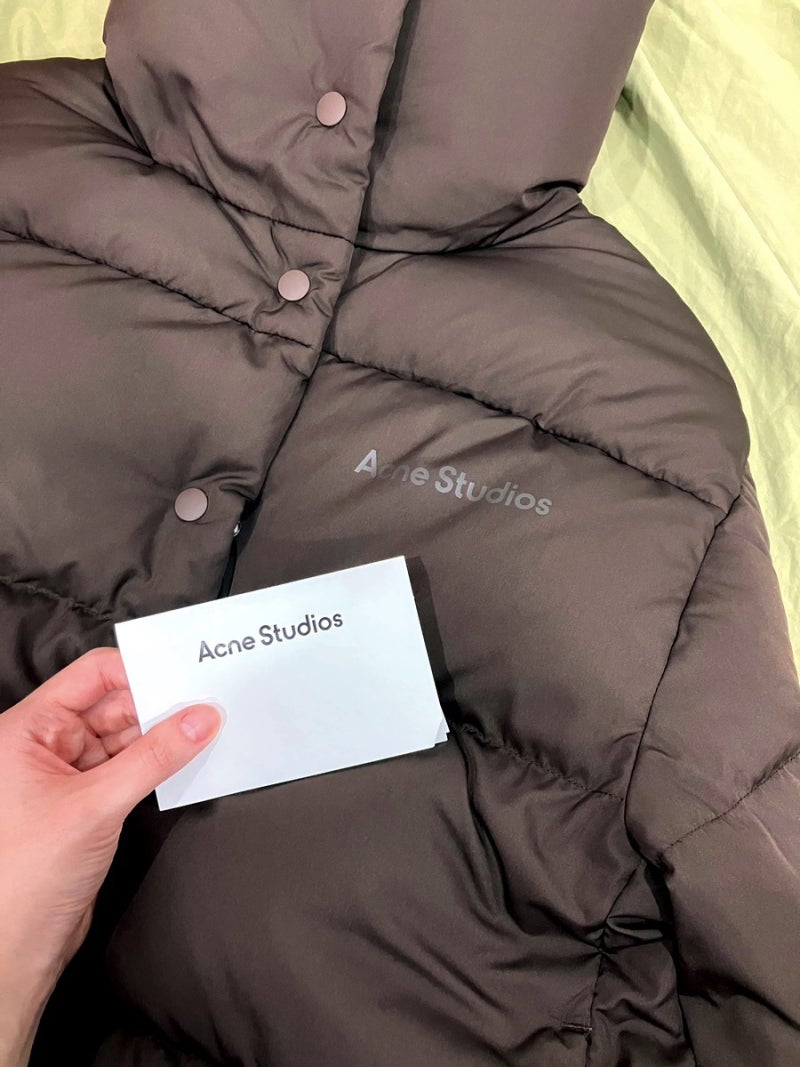 ACNE STUDIO_아크네 하이넥 패딩 브라운 푸퍼 후기_여주신세계프리미엄아울렛_폴바셋 영업종료_....