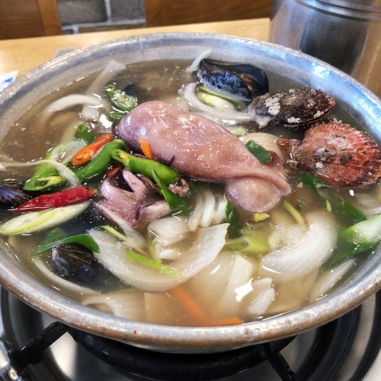  소래포구 칼국수 맛집 통큰칼국수 감자수제비 김치 존맛