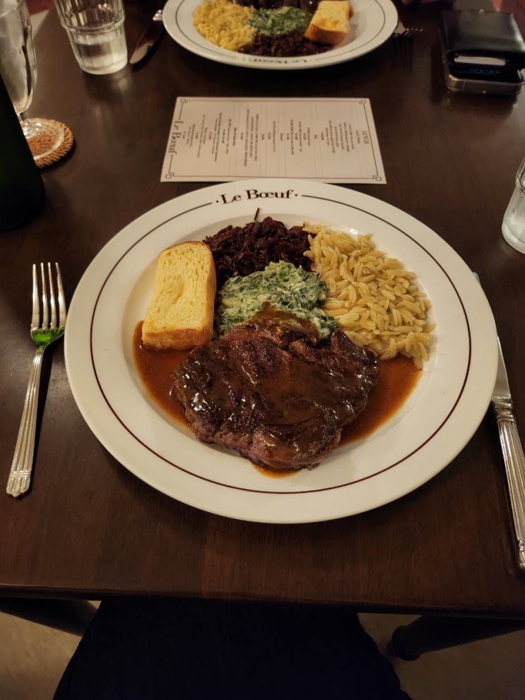  여의도 르뵈프 런치 2만원 예약 가성비 스테이크 맛집 점심 회식 추천 재방문 후기