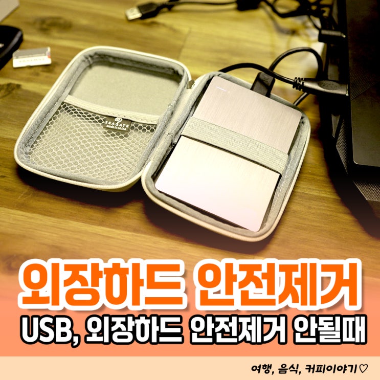  USB, 외장하드 안전제거 안될 때 해결방법