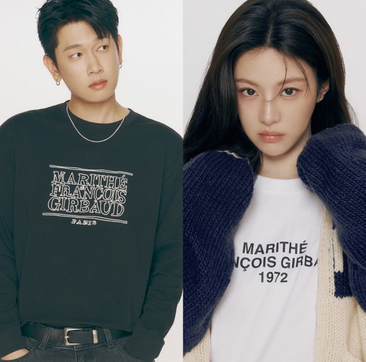  마리떼 프랑소와저버 고윤정 크러쉬 화보 속 맨투맨, 니트 패션