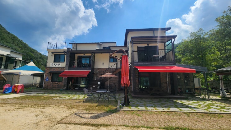  충북 보은 속리산 물놀이하기 좋은 휴펜션(만수계곡)