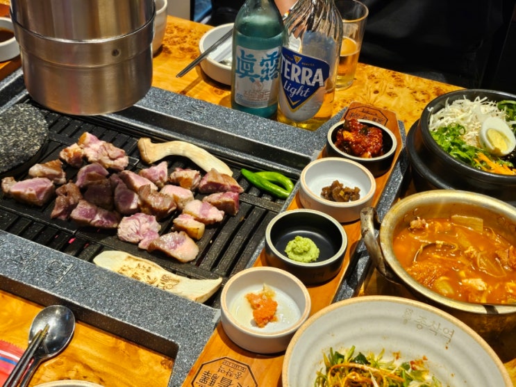  광주 수완지구 맛집 종착역// 24시 깔끔한 고깃집