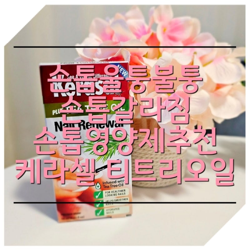 손톱울퉁불퉁 손톱갈라짐 손톱영양제추천 케라셀 티트리오일