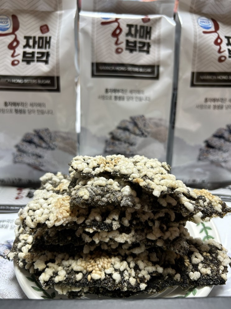  추석선물 건강 간식, 술안주로 홍자매부각선물세트 추천