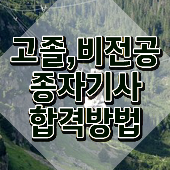  종자기사 학은제 종자기사 자격요건 인강만 듣고 편하게 끝낸 과정