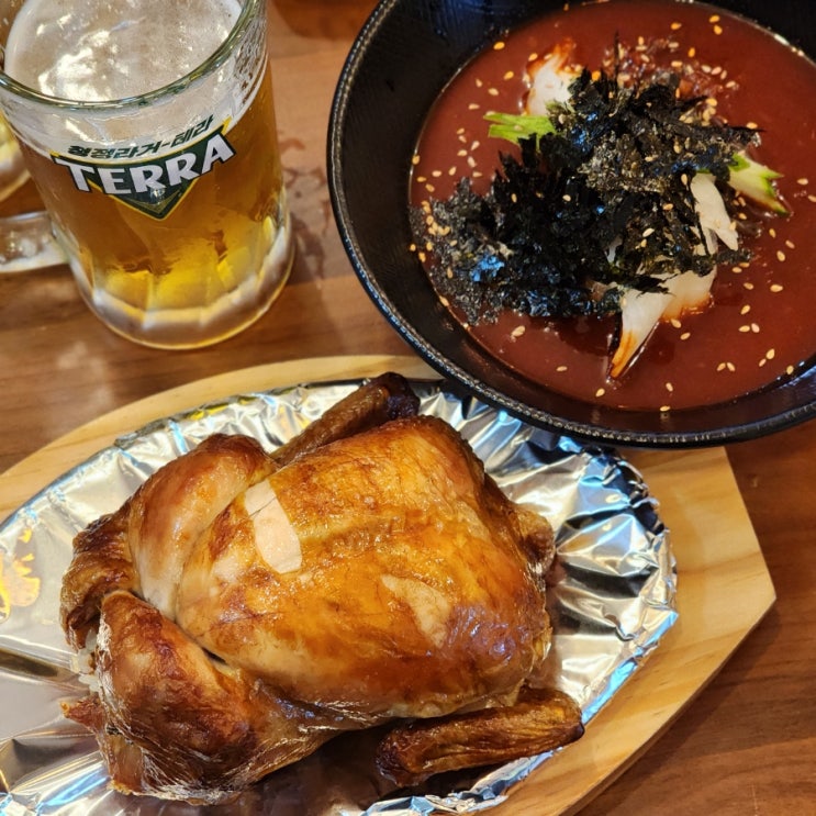  동탄호수공원 맛집 전기구이 한량통닭 동탄 치킨