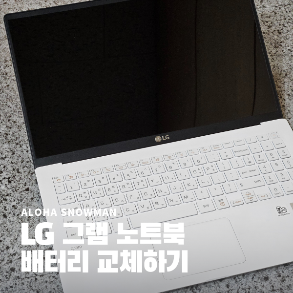  LG 그램 노트북 15Z90N 배터리 교체하기
