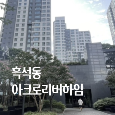  흑석동 아크로리버하임 임장 여기가 거기구나.